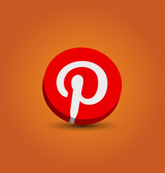 Social Media 3d Pinterest Icon