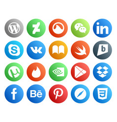 20 Social Media Icon Pack Including Apps Nvidia