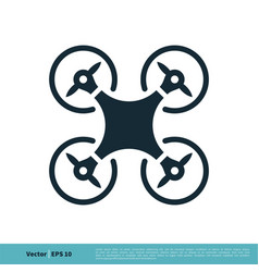 Drone Icon Logo Template Design Eps 10