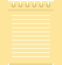 Syllabus Notepad Icon Flat Isolated