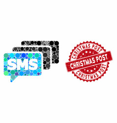 Collage Sms Queue With Distress Christmas Post