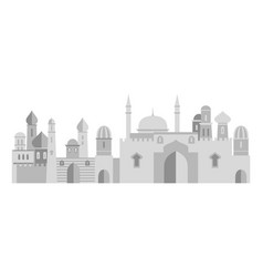 Middle East Cityscape Eastern City Monochrome