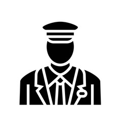 Pilot Flight School Glyph Icon