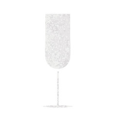 Retro Style Cartoon Champagne Flute