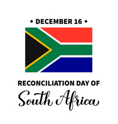 South Africa Reconciliation Day With Flag