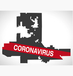 Las Vegas Nevada City Map With Coronavirus Warning