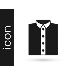 Black Shirt Icon Isolated On White Background T