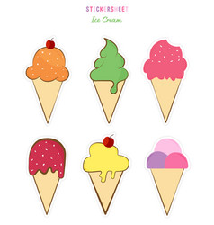 Ice Cream Stickers Bullet Journal Stickers Design