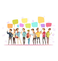 Teenage Boys Online Cartoon Poster