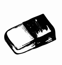 Eraser Black And White Doodle