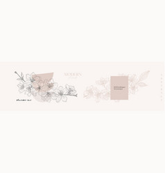 Sakura Flower Tree Branches Floral Header