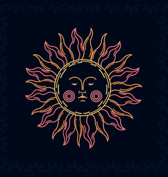 Sun Face Esoteric Style