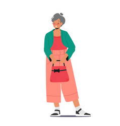 Trendy Grandmother In Old Elegant Clothes Modern