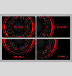 Modern Abstract Background Circle In Red And Black