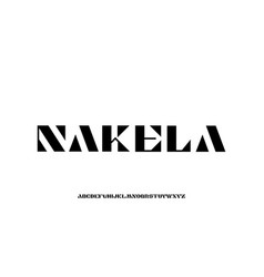 Nakela Modern Futuristic Alphabet Font