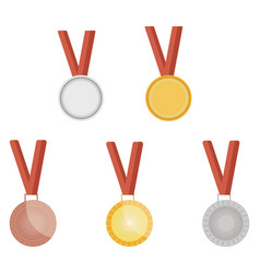 Sports Medal On A White Background