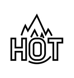 Hot Fire Line Icon