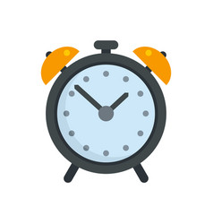 Syllabus Alarm Clock Icon Flat Isolated