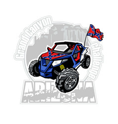 Utv Car On Arizona Grand Canyon Logo