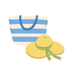 Beach Bag And Women Hat