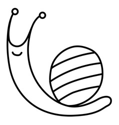 Cute Snail Simple Drawn