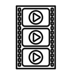 Film Editor Icon Outline Video Movie