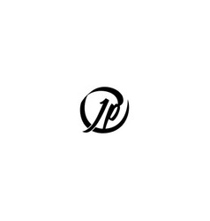 Jp Brush Style Logo Initial Concept With High