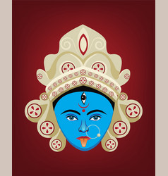 Kali Goddess Face Isolated