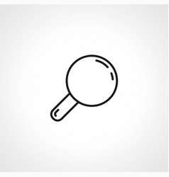 Magnifying Glass Line Icon Glass