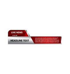 News Lower Third And Banner Template Design