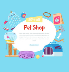 Pet Shop Banner Template Veterinary Store