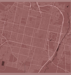 Red San Miguel De Tucuman Map Argentina Detailed