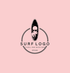 Surfing Logo Vintage Emblem For Web Design