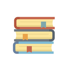 Syllabus Book Stack Icon Flat Isolated