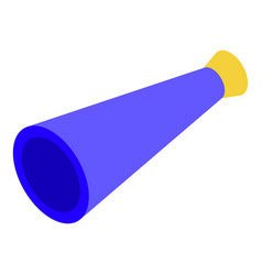 Blue Party Horn Making Loud Noise For Birthday