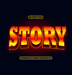 Story Editable Text Effect 3 Dimension Neon Style