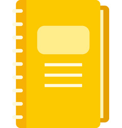 Syllabus Daily Notebook Icon Flat Isolated