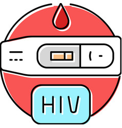 Hiv Test Exam Color Icon