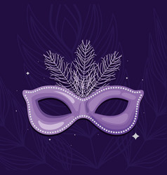 Lilac Mardi Gras Mask