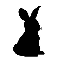 Dark Silhouette Of Rabbit