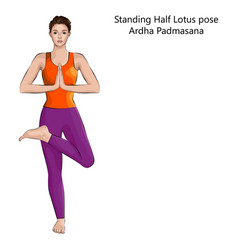 Yoga Pose Ardha Padmasana