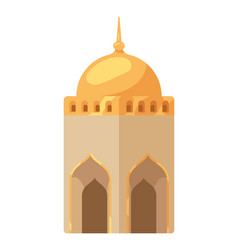 Muslim Mosque Golden Tower