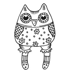 Soft Animal Toy Stuffed Pattern Fabric Owl