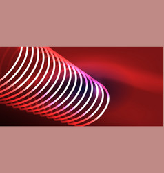 Neon Laser Lines Circles Waves Abstract