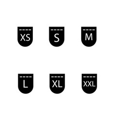 Set Of Size Clothing Label