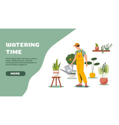 Watering Time Poster