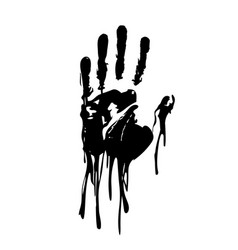 Black Bloody Hand Graphic