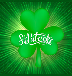 Happy St Patrick S Day Lettering On A Bright