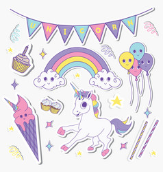 Unicorn Sticker Cute Collection Set