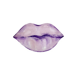 Valentines Day Purple Lips